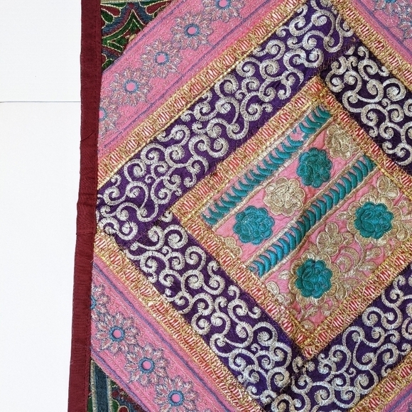 2 Boho Indian patchwork cushion covers - Picture 4 of 11